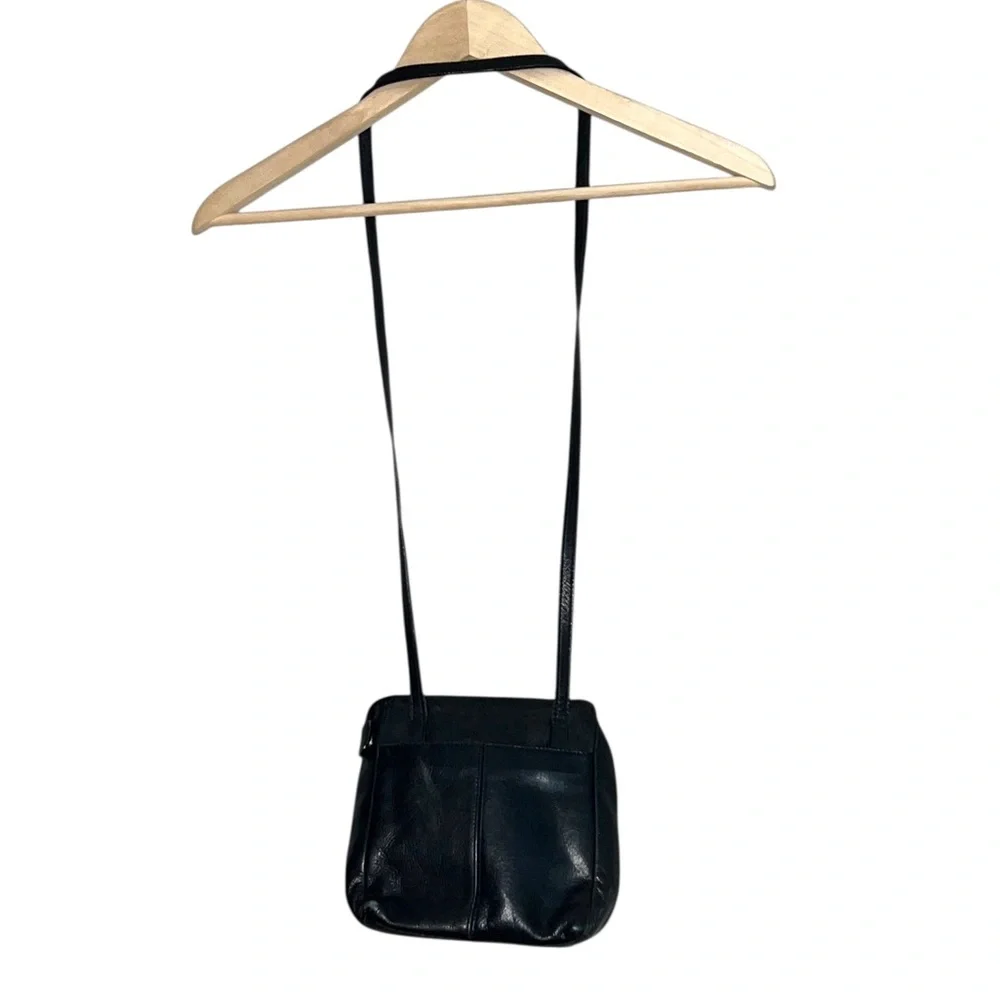 Fossil Black Leather Crossbody Bag